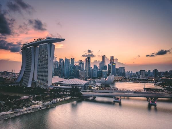 Singapore Marina Bay Sands skyline in the Singapore vs Dubai incorporation comparison for international founders