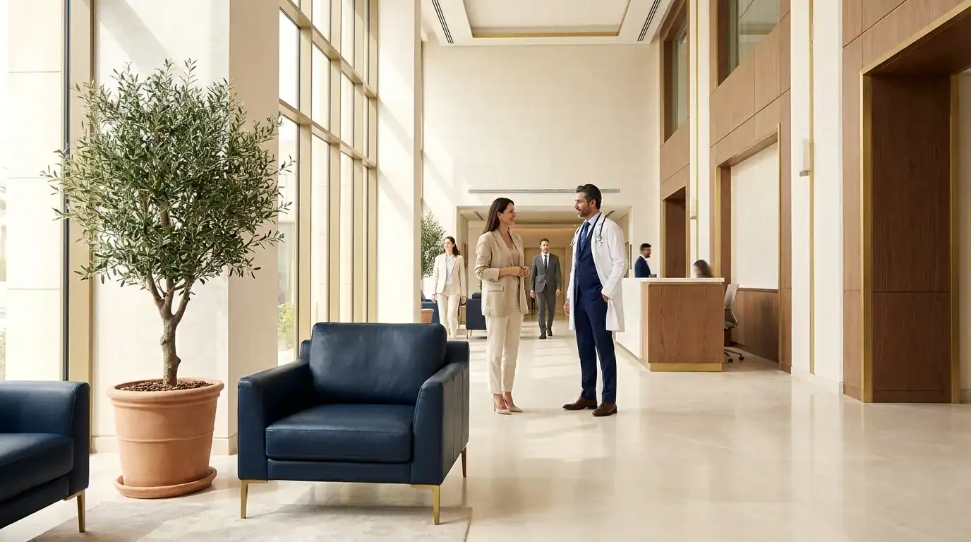 Hospital providing healthcare services to expat entrepreneurs in UAE