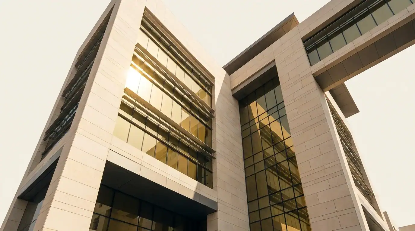 Modern building in the UAE representing secure alternative financing