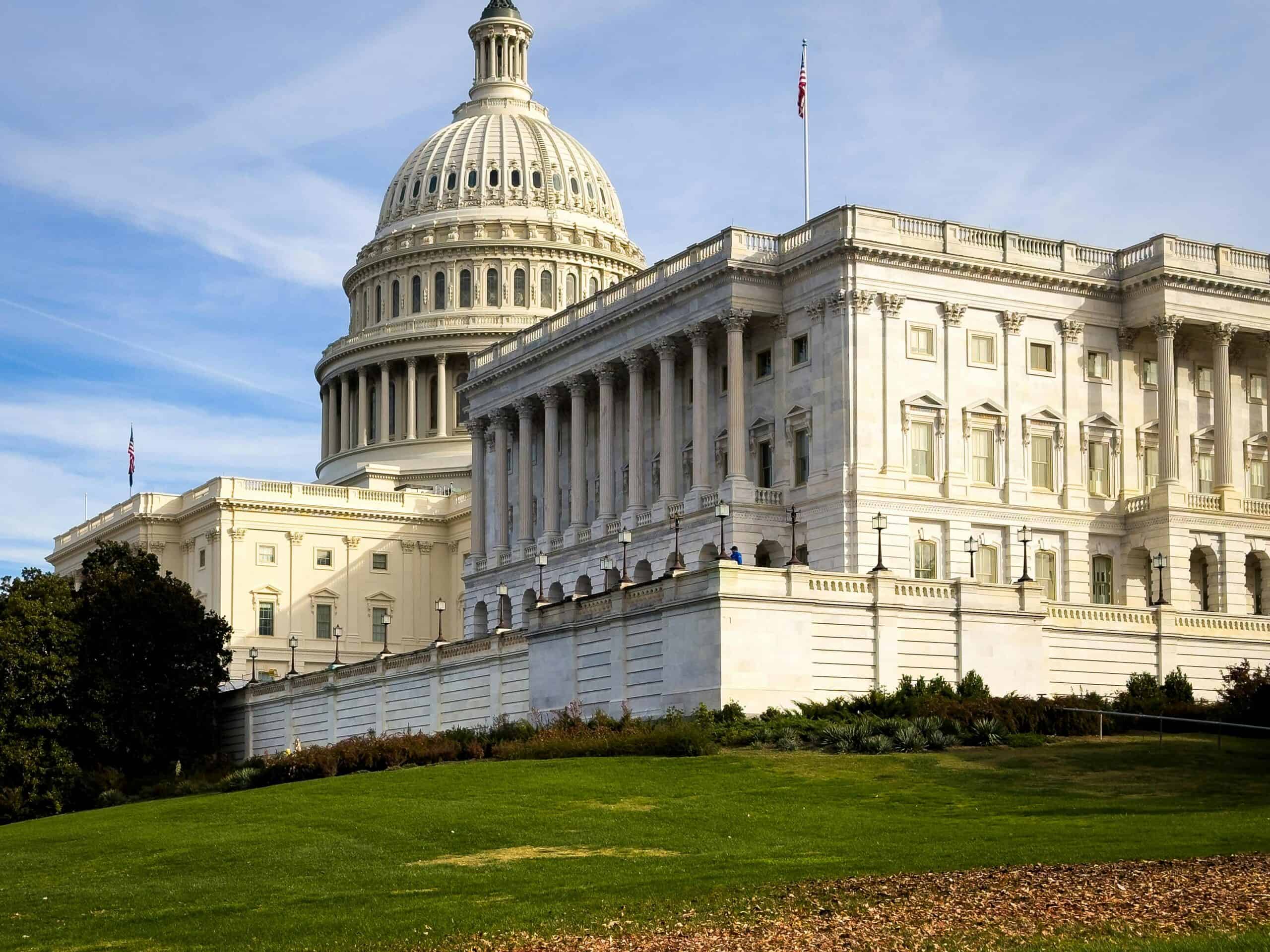 The United States Capitol in Washington, D.C., illustrating the US substantial presence test for tax residency