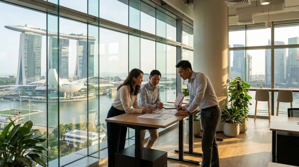 Foreign founders reviewing visa and immigration options for Singapore entrepreneurs