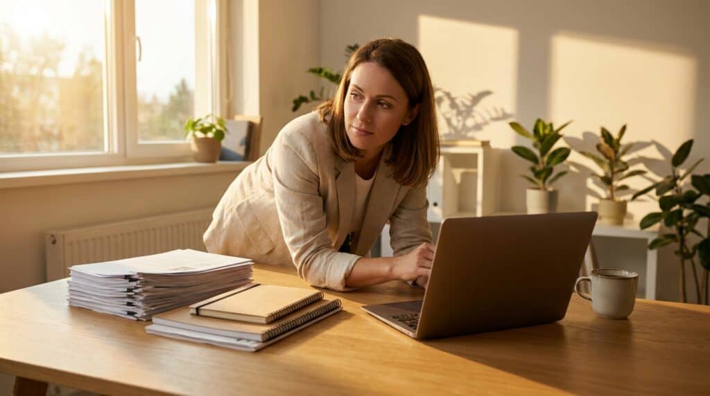 Remote employee working from home illustrating permanent establishment remote workers risk