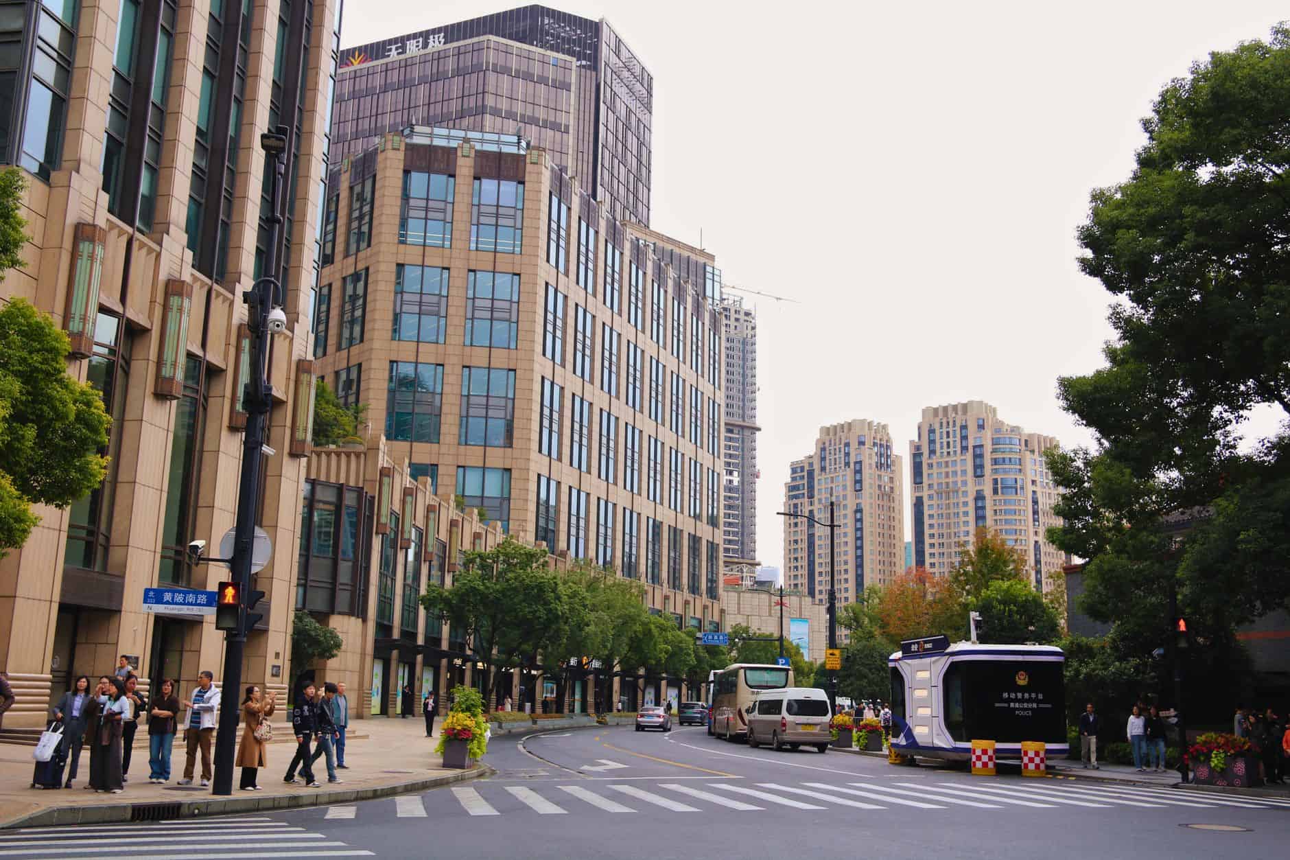 Modern Shanghai streets representing cross-border structuring challenges for international entrepreneurs