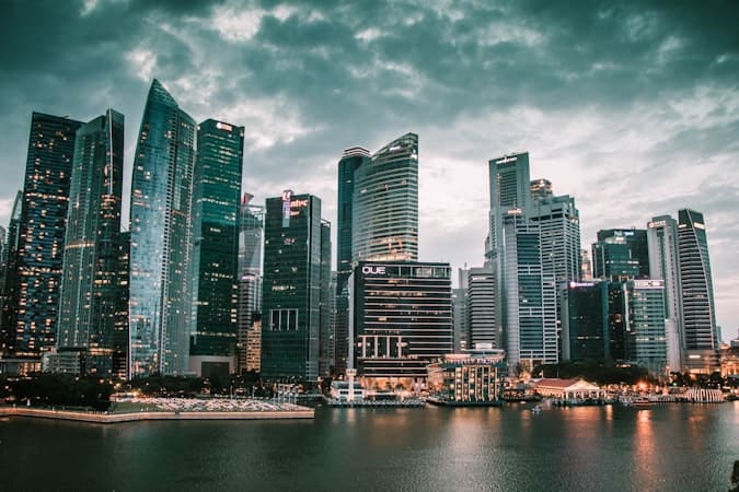Marina Bay at night highlighting legal requirements for setting up a Singapore company for foreigners