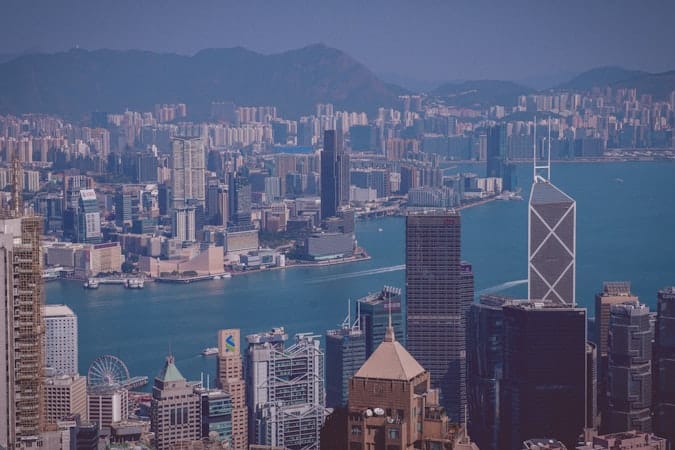 Hong Kong global financial hub cityscape reflecting competitive business account fee structures
