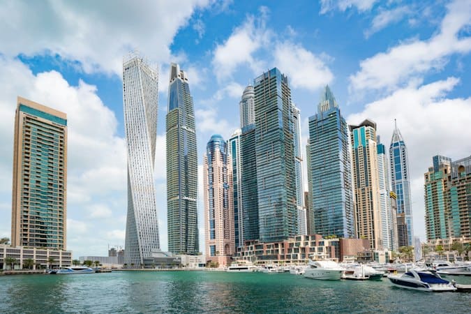 Marina Dubai skyline illustrating take-home pay clarity under Dubai payroll regulations
