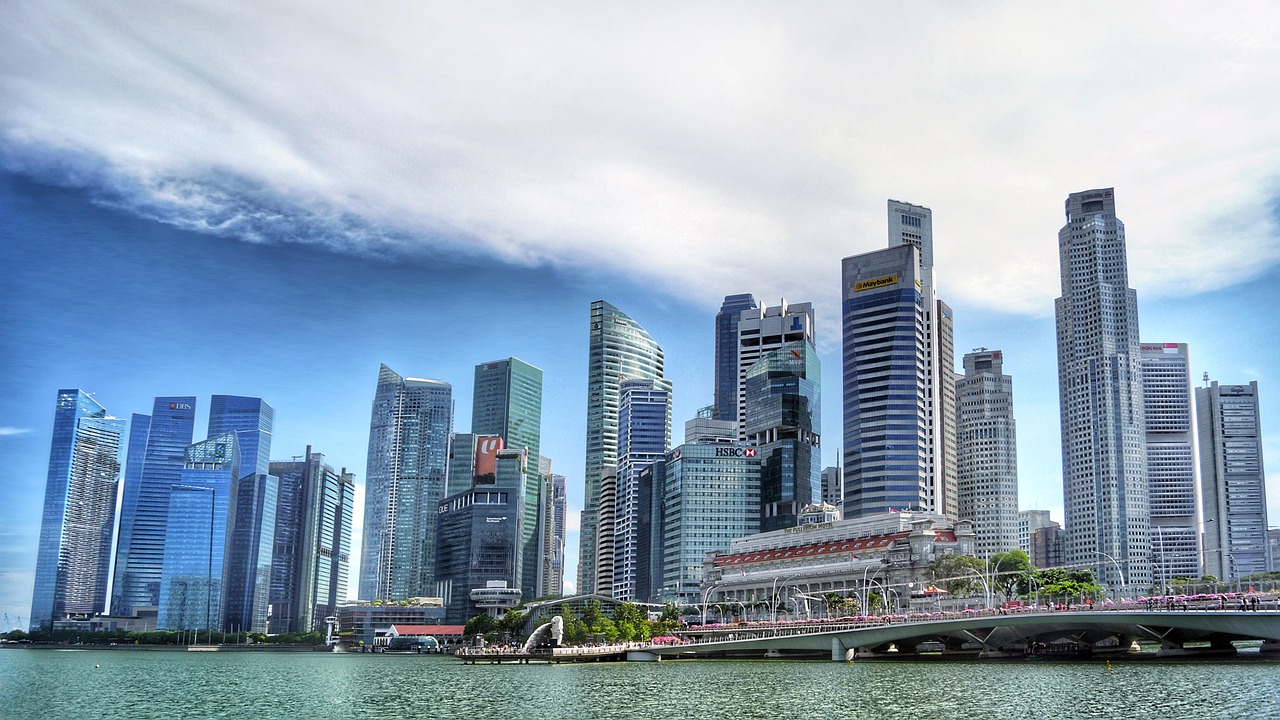 Singapore financial district skyline reflecting rolling reserves and cash flow management